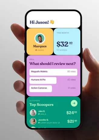 Disseny UI app Scoop