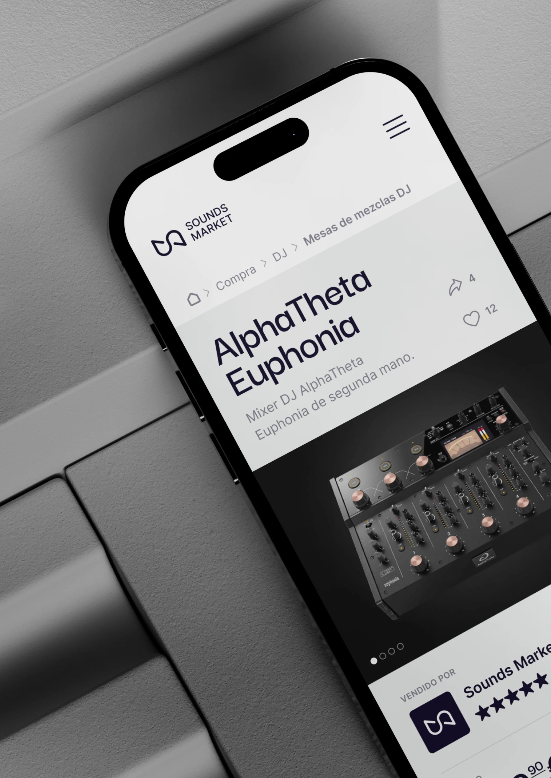 UX & UI, Ecommerce Design - Soundsmarket