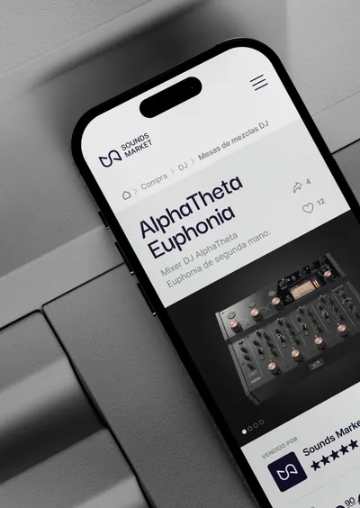 Sounds Market — UX & UI, Website